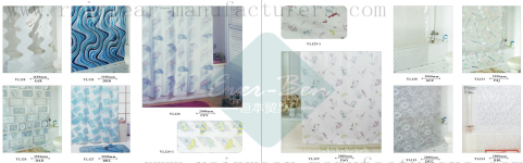 78-79 China clear plastic shower curtain factory